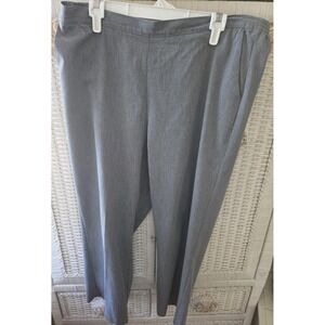 Alfred Dunner Woman's Stretch Pants Silver Grey Size 18  -EUC